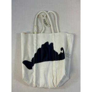 NWT Limited Edition Sea Bags‎ Maine Recycled Sail Tote Martha's Vineyard Navy